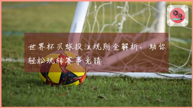 世界杯买球投注规则全解析,助你轻松玩转赛事竞猜
